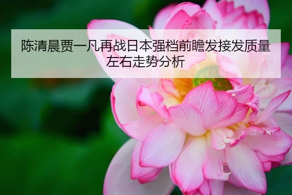 陈清晨贾一凡再战日本强档前瞻发接发质量左右走势分析